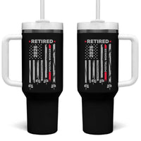 Retired Postal Worker 2026 Tumbler With Handle Retro US Flag Mailman Postman Retirement Gifts - Wonder Print Shop