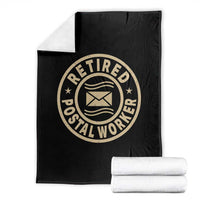 Retired Postal Worker Throw Blanket Mailman Postman Vintage Retirement Gifts - Wonder Print Shop