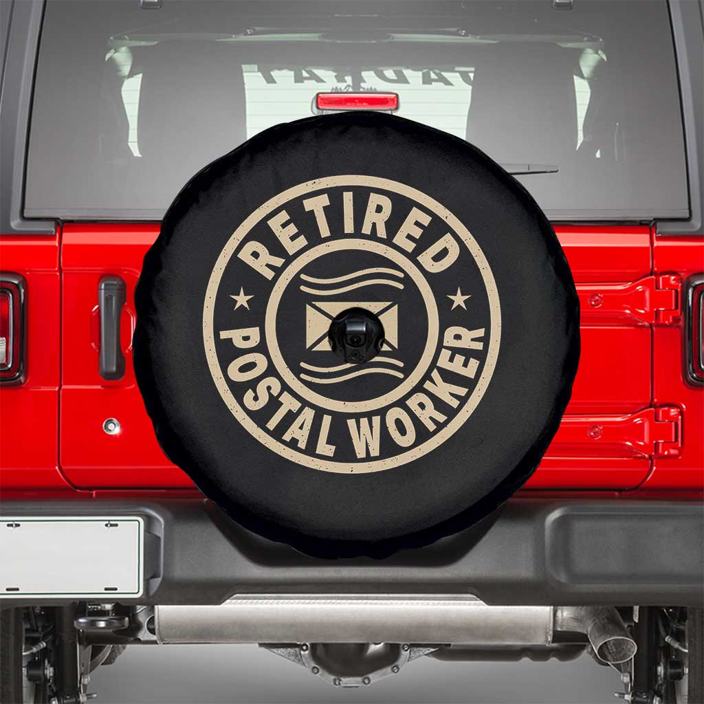 Retired Postal Worker Spare Tire Cover Mailman Postman Vintage Retirement Gifts - Wonder Print Shop