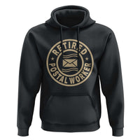 Retired Postal Worker Hoodie Mailman Postman Vintage Retirement Gifts - Wonder Print Shop