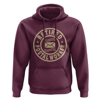 Retired Postal Worker Hoodie Mailman Postman Vintage Retirement Gifts - Wonder Print Shop