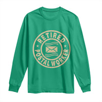 Retired Postal Worker Long Sleeve Shirt Mailman Postman Vintage Retirement Gifts - Wonder Print Shop
