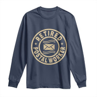 Retired Postal Worker Long Sleeve Shirt Mailman Postman Vintage Retirement Gifts - Wonder Print Shop