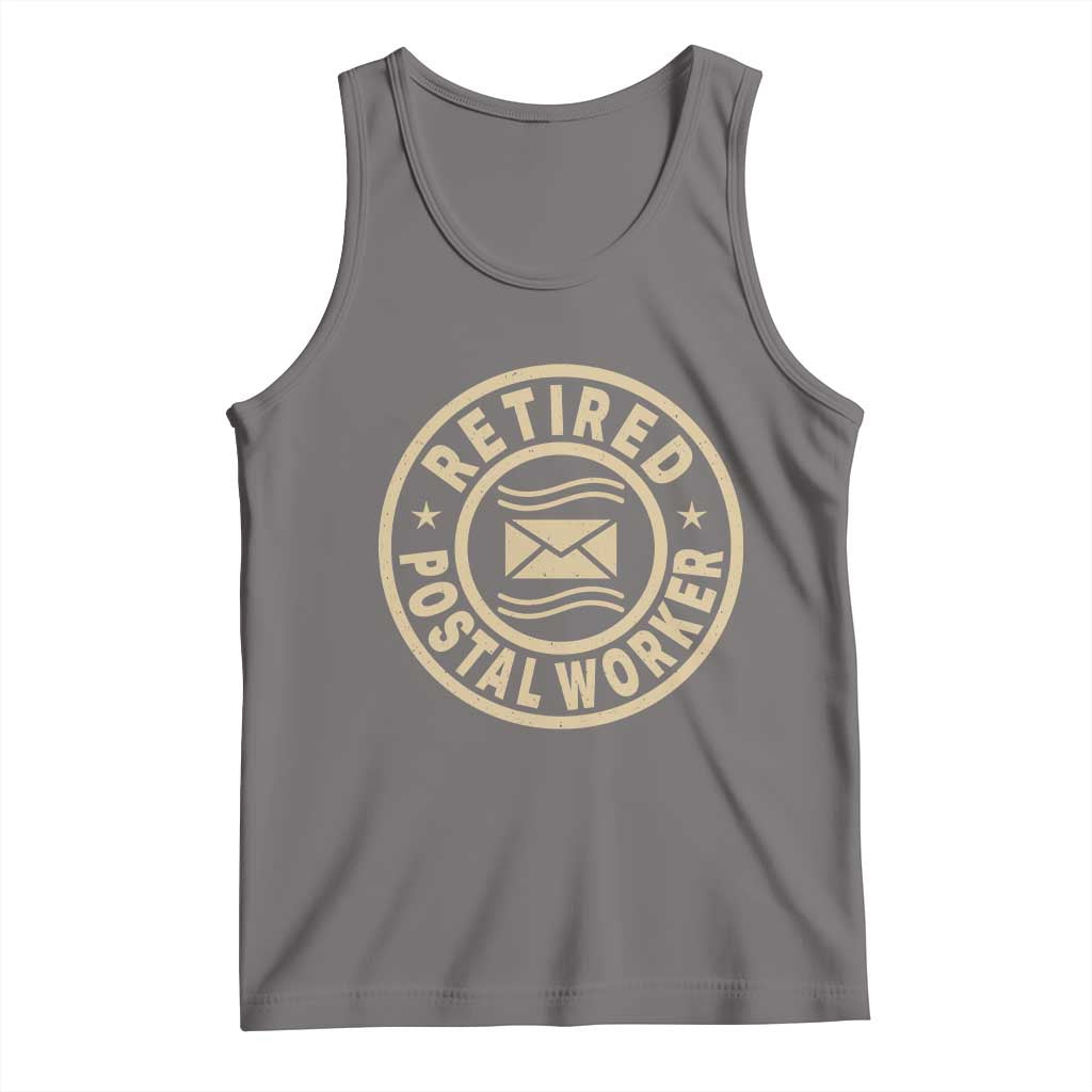 Retired Postal Worker Tank Top Mailman Postman Vintage Retirement Gifts - Wonder Print Shop