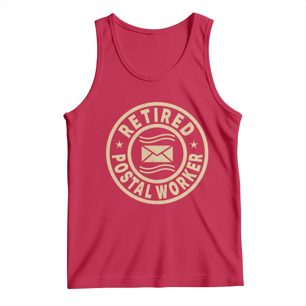 Retired Postal Worker Tank Top Mailman Postman Vintage Retirement Gifts - Wonder Print Shop