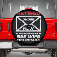 Men’s Postal Worker Retirement Spare Tire Cover Retired Under New Management Funny Dad Humor - Wonder Print Shop