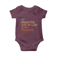 My Son In Law Is My Favorite Child Baby Onesie Replaced Daughter Funny Family Humor Retro