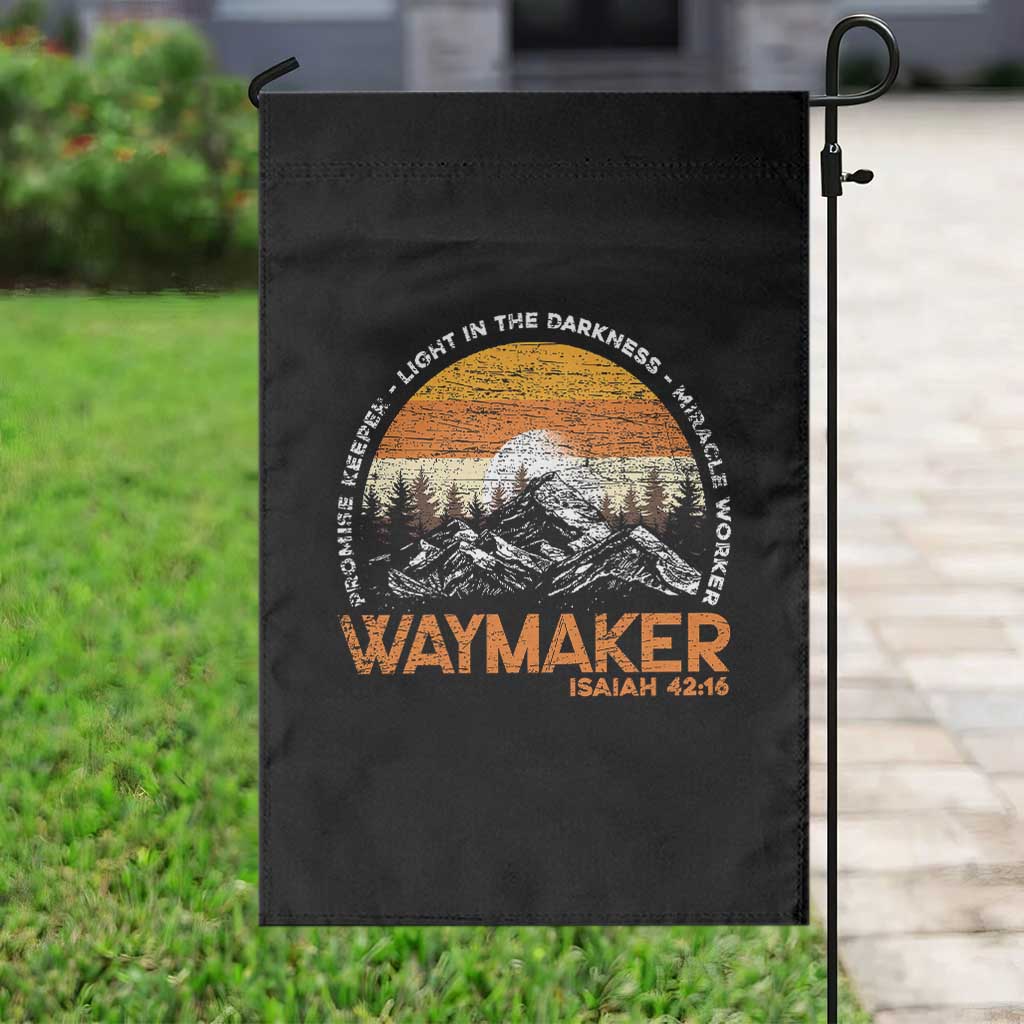 Vintage Christian Garden Flag Isaiah 42:16 Waymaker Promise Keeper Miracle Worker - Wonder Print Shop