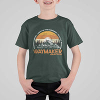 Vintage Christian T Shirt For Kid Isaiah 42:16 Waymaker Promise Keeper Miracle Worker - Wonder Print Shop