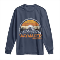 Vintage Christian Long Sleeve Shirt Isaiah 42:16 Waymaker Promise Keeper Miracle Worker - Wonder Print Shop