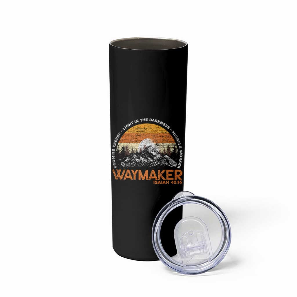 Vintage Christian Skinny Tumbler Isaiah 42:16 Waymaker Promise Keeper Miracle Worker - Wonder Print Shop