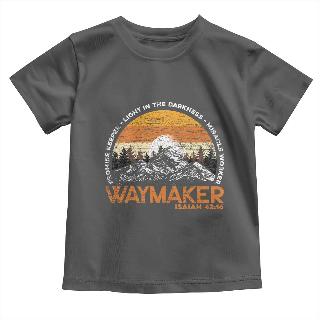 Vintage Christian Toddler T Shirt Isaiah 42:16 Waymaker Promise Keeper Miracle Worker - Wonder Print Shop