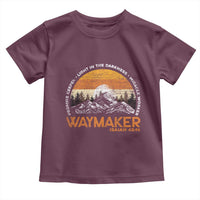 Vintage Christian Toddler T Shirt Isaiah 42:16 Waymaker Promise Keeper Miracle Worker - Wonder Print Shop