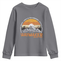 Vintage Christian Youth Sweatshirt Isaiah 42:16 Waymaker Promise Keeper Miracle Worker - Wonder Print Shop