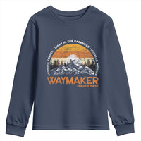 Vintage Christian Youth Sweatshirt Isaiah 42:16 Waymaker Promise Keeper Miracle Worker - Wonder Print Shop