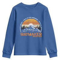 Vintage Christian Youth Sweatshirt Isaiah 42:16 Waymaker Promise Keeper Miracle Worker - Wonder Print Shop