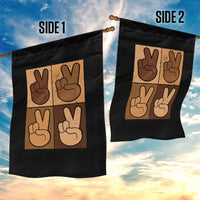 Peace Sign Equality for All Garden Flag Peace Out V Fingers Hand Equal Rights - Wonder Print Shop