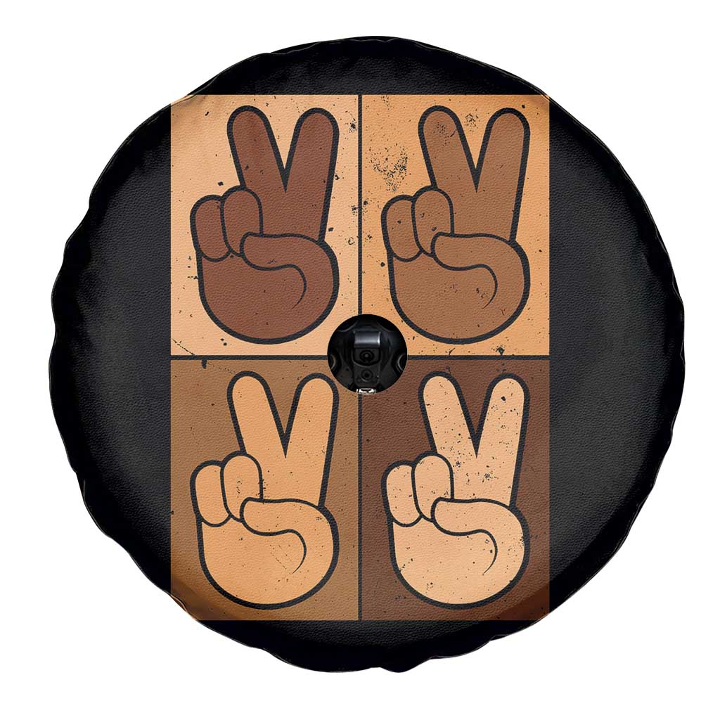 Peace Sign Equality for All Spare Tire Cover Peace Out V Fingers Hand Equal Rights