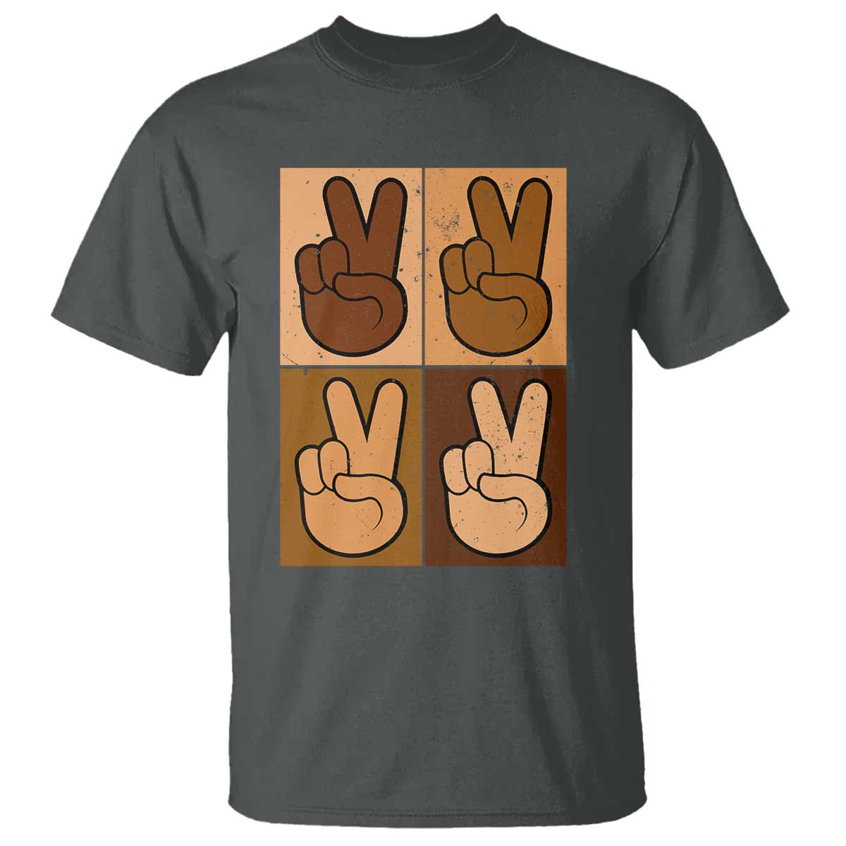 Peace Sign Equality for All T Shirt Peace Out V Fingers Hand Equal Rights