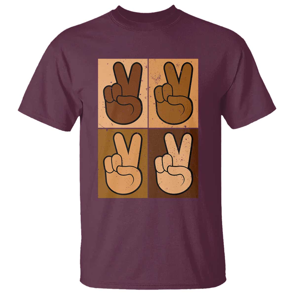 Peace Sign Equality for All T Shirt Peace Out V Fingers Hand Equal Rights