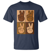 Peace Sign Equality for All T Shirt Peace Out V Fingers Hand Equal Rights
