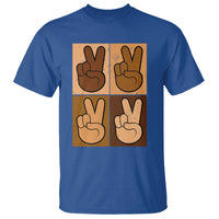 Peace Sign Equality for All T Shirt Peace Out V Fingers Hand Equal Rights