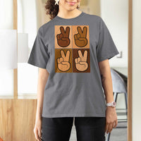 Peace Sign Equality for All T Shirt For Women Peace Out V Fingers Hand Equal Rights