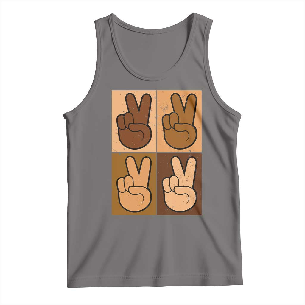 Peace Sign Equality for All Tank Top Peace Out V Fingers Hand Equal Rights