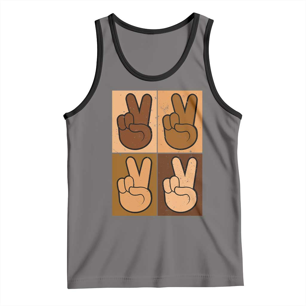 Peace Sign Equality for All Tank Top Peace Out V Fingers Hand Equal Rights