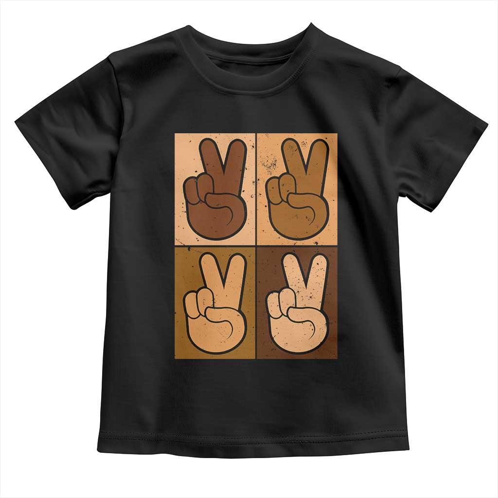 Peace Sign Equality for All Toddler T Shirt Peace Out V Fingers Hand Equal Rights