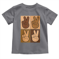 Peace Sign Equality for All Toddler T Shirt Peace Out V Fingers Hand Equal Rights