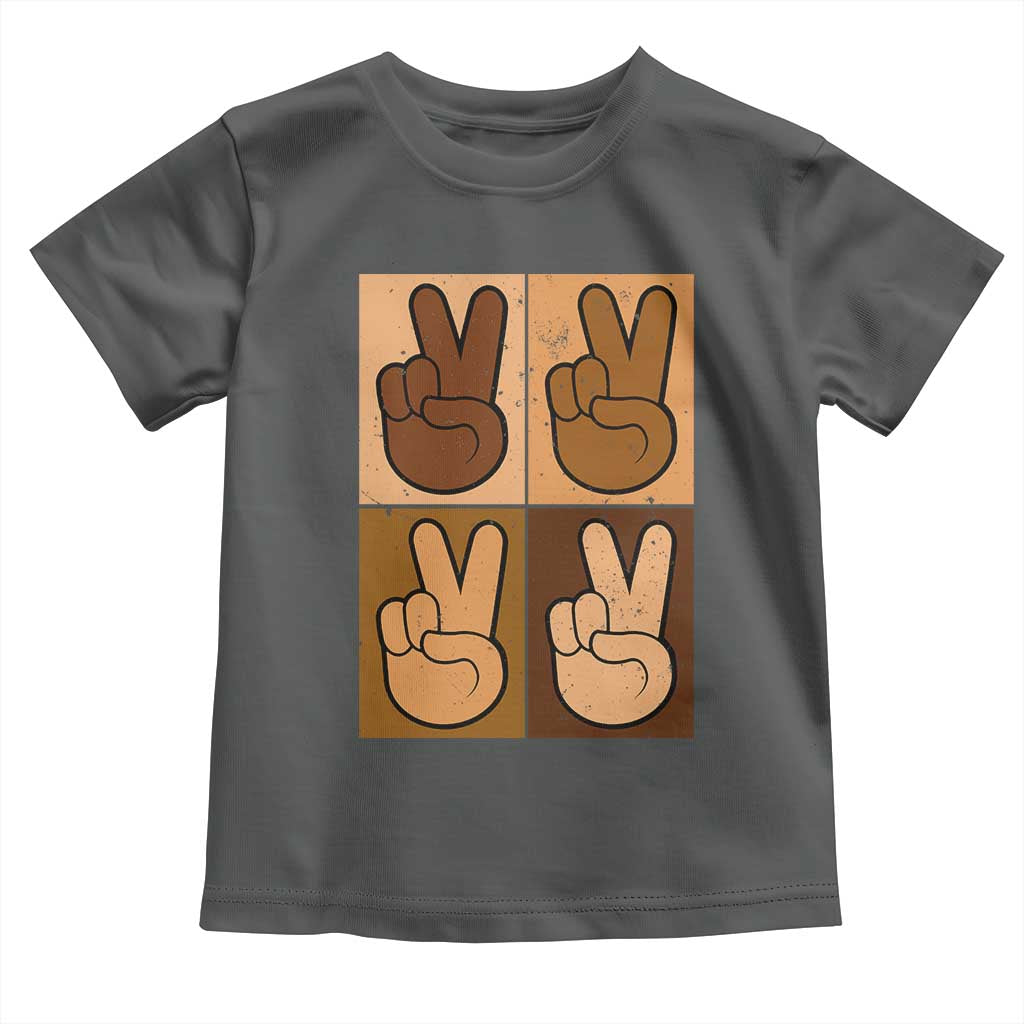Peace Sign Equality for All Toddler T Shirt Peace Out V Fingers Hand Equal Rights
