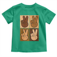 Peace Sign Equality for All Toddler T Shirt Peace Out V Fingers Hand Equal Rights
