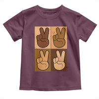 Peace Sign Equality for All Toddler T Shirt Peace Out V Fingers Hand Equal Rights