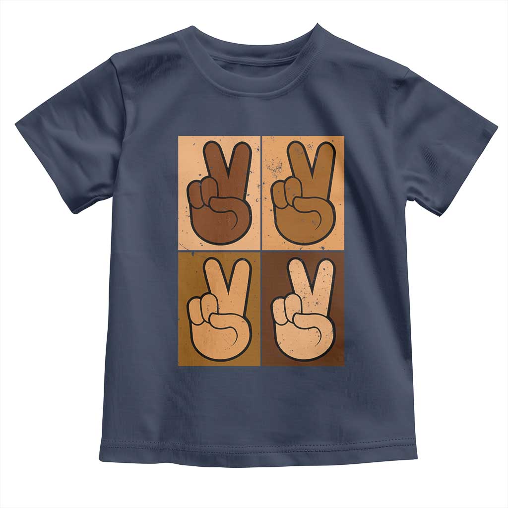 Peace Sign Equality for All Toddler T Shirt Peace Out V Fingers Hand Equal Rights