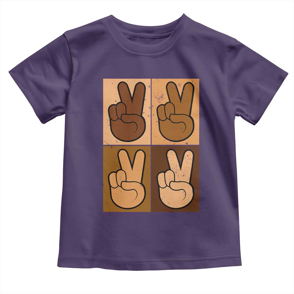 Peace Sign Equality for All Toddler T Shirt Peace Out V Fingers Hand Equal Rights