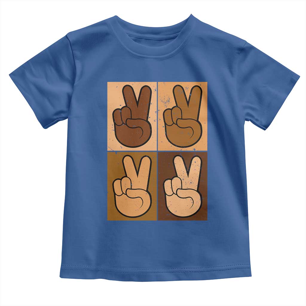 Peace Sign Equality for All Toddler T Shirt Peace Out V Fingers Hand Equal Rights