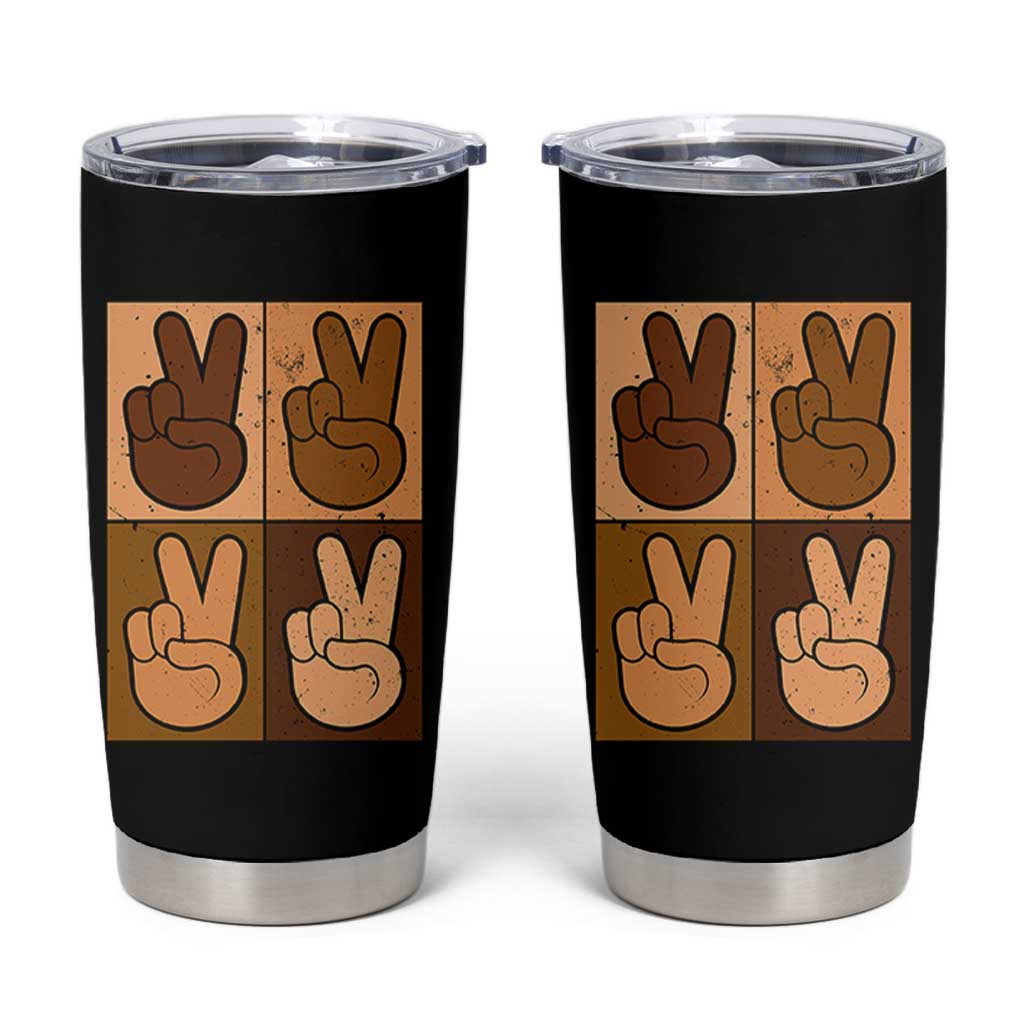 Peace Sign Equality for All Tumbler Cup Peace Out V Fingers Hand Equal Rights