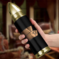 Retro Equality for All Bullet Tumbler Peace Sign V Fingers Skin Tone Hands Vintage