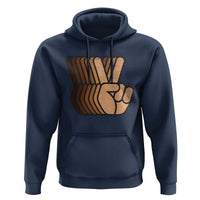 Retro Equality for All Hoodie Peace Sign V Fingers Skin Tone Hands Vintage