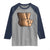 Retro Equality for All Raglan Shirt Peace Sign V Fingers Skin Tone Hands Vintage