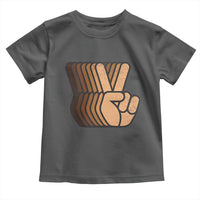 Retro Equality for All Toddler T Shirt Peace Sign V Fingers Skin Tone Hands Vintage