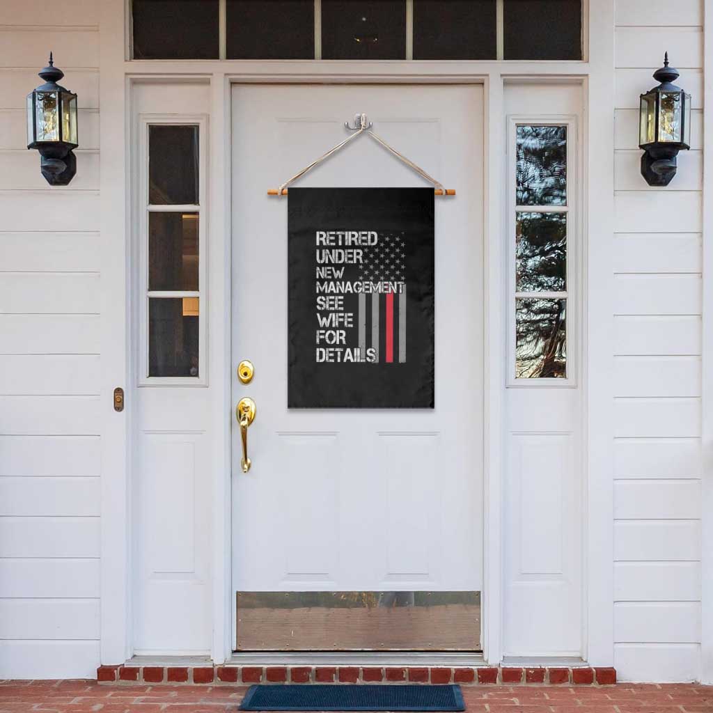 Retirement Gifts For Men Garden Flag Retired Under New Management See Wife Retired Dad