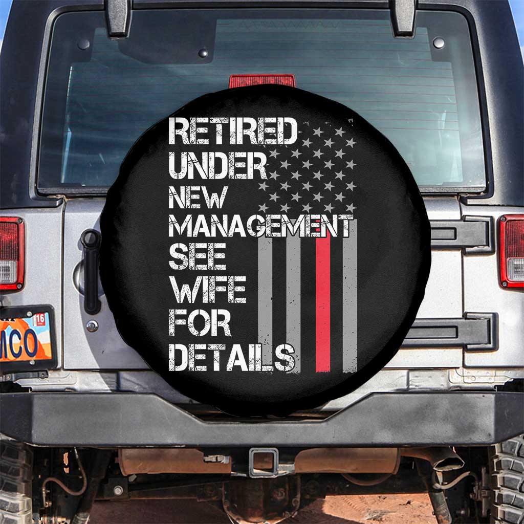 Retirement Gifts For Men Spare Tire Cover Retired Under New Management See Wife Retired Dad