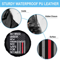 Retirement Gifts For Men Spare Tire Cover Retired Under New Management See Wife Retired Dad