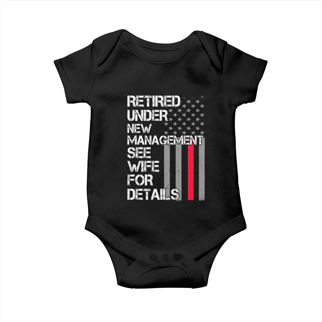 Retirement Gifts For Men Baby Onesie Retired Under New Management See Wife Retired Dad
