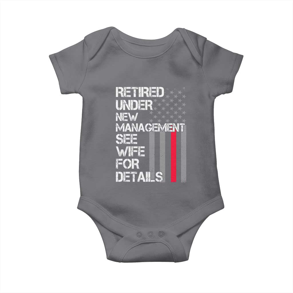Retirement Gifts For Men Baby Onesie Retired Under New Management See Wife Retired Dad