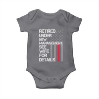Retirement Gifts For Men Baby Onesie Retired Under New Management See Wife Retired Dad