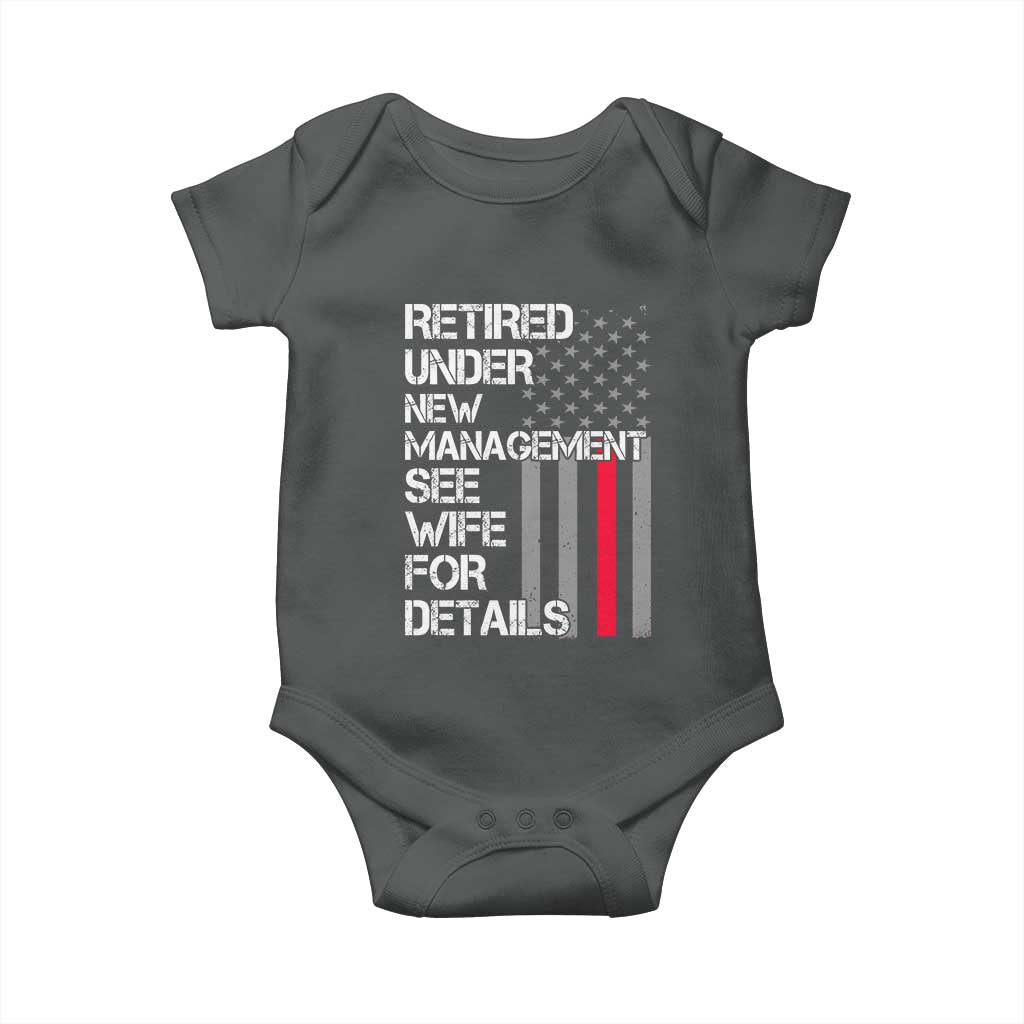 Retirement Gifts For Men Baby Onesie Retired Under New Management See Wife Retired Dad