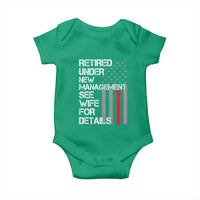 Retirement Gifts For Men Baby Onesie Retired Under New Management See Wife Retired Dad